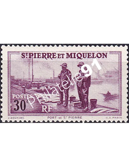 St-Pierre et Miquelon, n° 175 charnière, Timbres Colonies