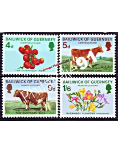 GUERNESEY - n°   26 à 29 ** - Agriculture et horticulture - Bovins