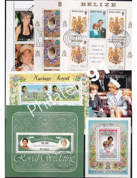 Tous Pays - Lot de Timbres Diana - collection timbres thématiques