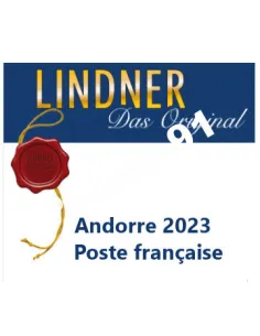 Andorre Poste française 2023, LINDNER, matériel philatélique