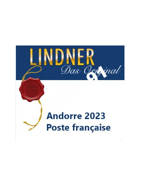 Andorre Poste française 2023, LINDNER, matériel philatélique