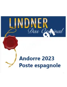 lindner Andorre Espagnole 2023, matériel philatélique