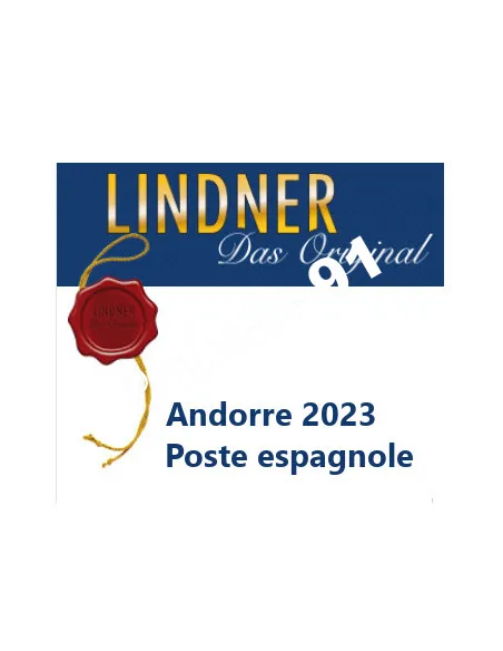 lindner Andorre Espagnole 2023, matériel philatélique