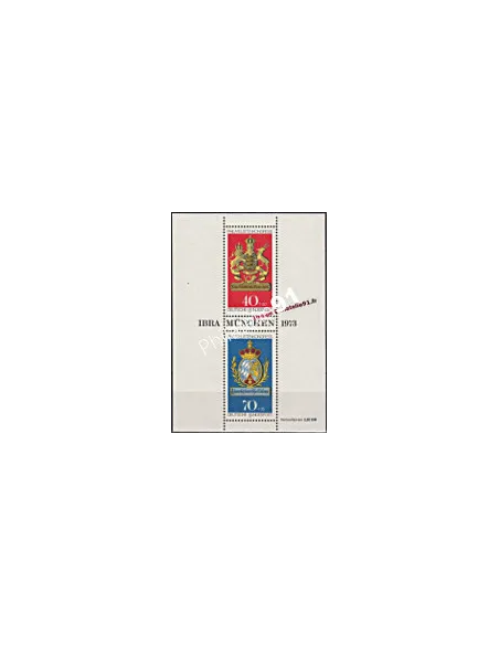 Timbres neufs d’Allemagne - RFA - BF n°  8 - IBRA MUNCHEN.Thématique : armoiries.