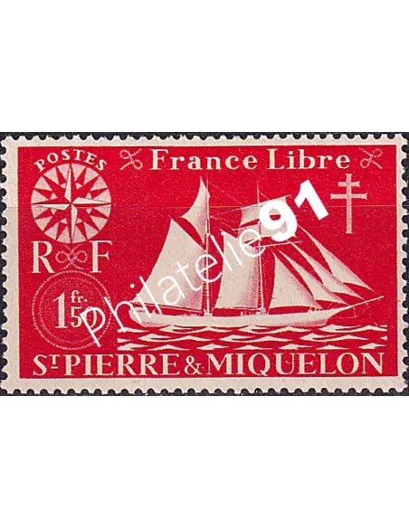 St-Pierre et Miquelon, n° 303 charnière, Timbres Colonies