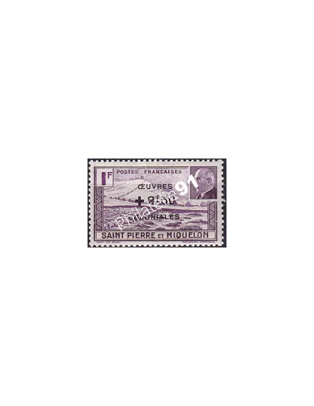 St-Pierre et Miquelon, n° 313 charnière, Timbres Colonies