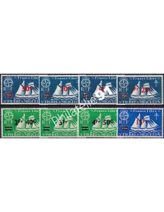 St-Pierre et Miquelon, n° 315 à 322 charnière, Timbres Colonies