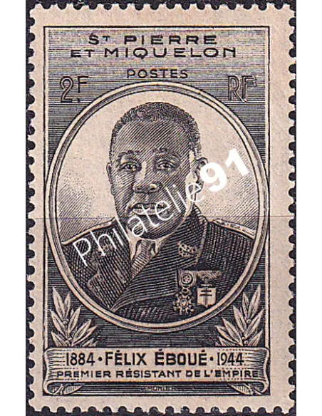 St-Pierre et Miquelon, n° 323 charnière, Timbres Colonies