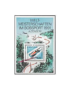 Timbres neufs d’Allemagne - RFA - BF n°  22.Thématique : Bobsleigh