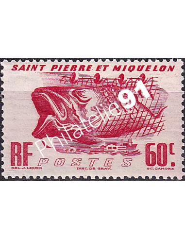 St-Pierre et Miquelon, n° 329, Timbres Colonies