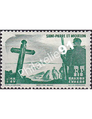 St-Pierre et Miquelon, n° 332 charnière, Timbres Colonies