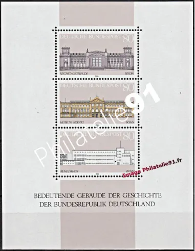 Timbres neufs d’Allemagne - RFA - BF n°  19