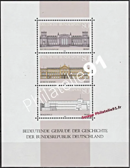 Timbres neufs d’Allemagne - RFA - BF n°  19