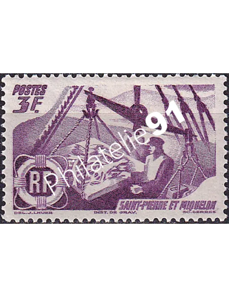 St-Pierre et Miquelon, n° 335, Timbres Colonies