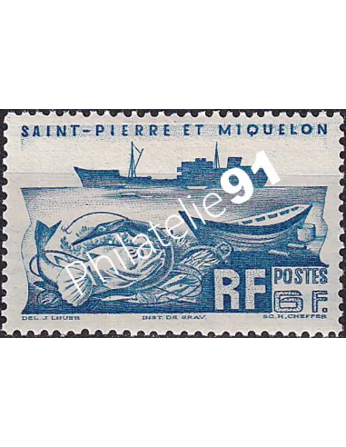 St-Pierre et Miquelon, n° 339 charnière, Timbres Colonies