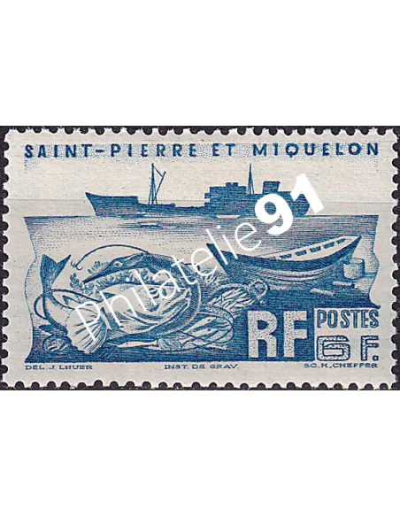 St-Pierre et Miquelon, n° 339 charnière, Timbres Colonies