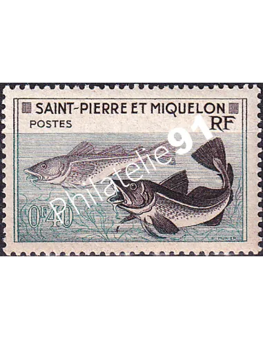 St-Pierre et Miquelon, n° 353 charnière, Timbres Colonies