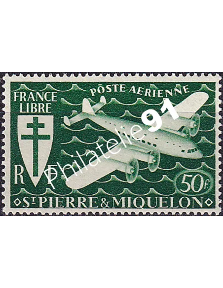 St-Pierre et Miquelon, PA n° 9, Timbres Colonies