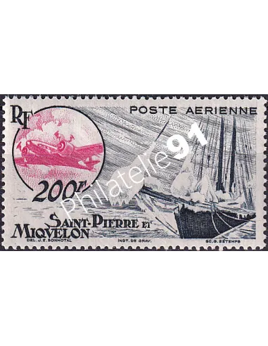 St-Pierre et Miquelon, PA n° 20 charnière, Timbres Colonies