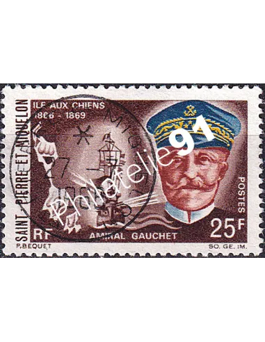 Saint-Pierre et Miquelon, n° 383 oblitéré, Collection timbre Dom Tom