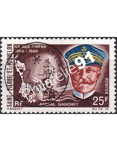 Saint-Pierre et Miquelon, n° 383 oblitéré, Collection timbre Dom Tom