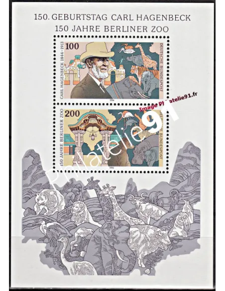 Timbres neufs d’Allemagne - RFA - BF n°  27.Thématique : animaux