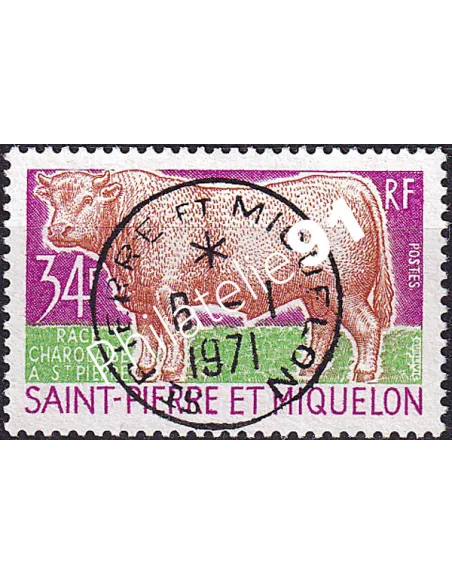 Saint-Pierre et Miquelon, n° 409 oblitéré, Collection timbre Dom Tom