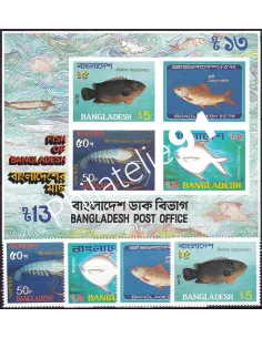 BANGLADESH, n° 188 à 191 + BF n° 10, collection timbres thématiques