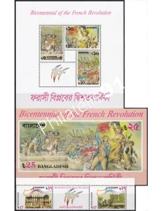 BANGLADESH, n° 290 à 291 + BF n° 14 et 15, timbres thématiques