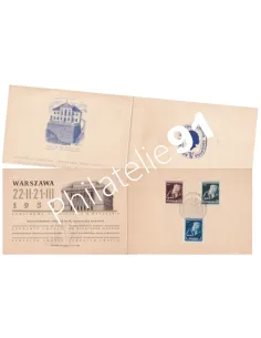 POLOGNE - encart philatélique oblitéré, frédéric Chopin Timbres Europe