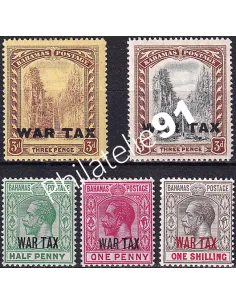 Bahamas, n° 60 à 64, collection timbres thématiques