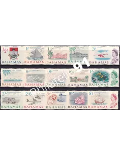 Bahamas, n° 193 à 207, collection timbres thématiques