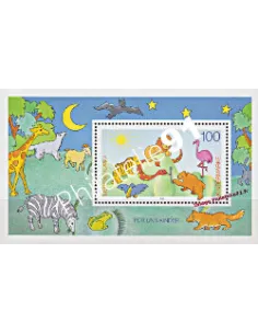 Timbres neufs d’Allemagne - RFA - BF n°  33.Thématique :  Animaux et dessins d'enfant
