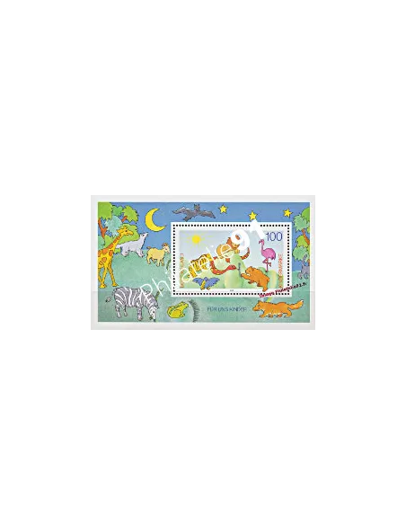 Timbres neufs d’Allemagne - RFA - BF n°  33.Thématique :  Animaux et dessins d'enfant