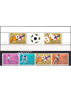 ANTILLES NÉERLANDAISES, n° 650 à 653 + BF n° 19, collection timbres thématiques