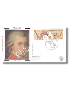 FRANCE - Enveloppe 1er jour France oblitéré Mozart, Timbres France