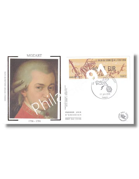 FRANCE - Enveloppe 1er jour France oblitéré Mozart, Timbres France