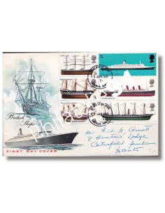 GRANDE BRETAGNE - n° 549 à 554 sur enveloppe 1er Jour, Timbres Europe