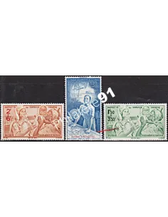 Timbre de GUYANE PA n° 22 à 24 - Série P.E.I.Q.I. Timbres des colonies françaises