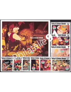 Turks et Caicos, n° 495 à 503 + BF n° 25,  timbres thématiques