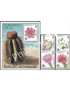 Turks et Caicos, n° 523 à 526 + BF n° 31,  timbres thématiques