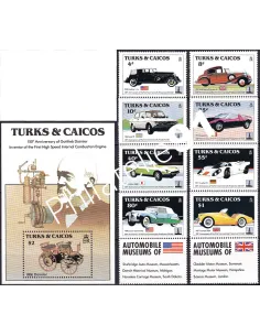 Turks et Caicos, n° 674 à 681 + BF n° 49,  timbres thématiques