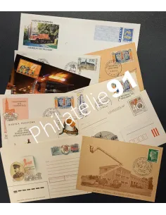 TOUS PAYS - Lot 10 documents - Pompiers, Timbres Monde