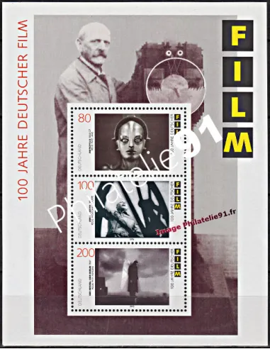 Timbres neufs d’Allemagne - RFA - BF n°  32.Thématique :  Cinéma