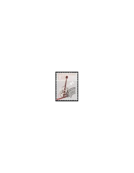 Timbre Préoblitéré n° 213a - Instruments de musique - Guitare
