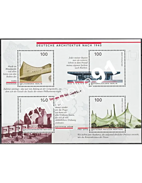 Timbres neufs d’Allemagne - RFA - BF n°  36.Thématique :  Architecture