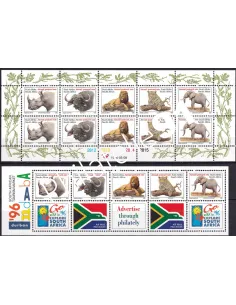 Afrique du Sud, PA n° 7 à 11, Feuille + BF n° 40,  timbres thématiques