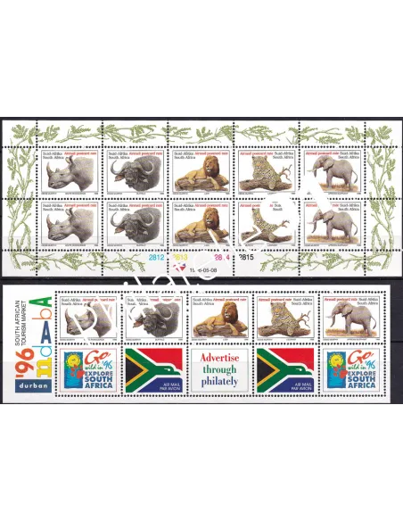 Afrique du Sud, PA n° 7 à 11, Feuille + BF n° 40,  timbres thématiques