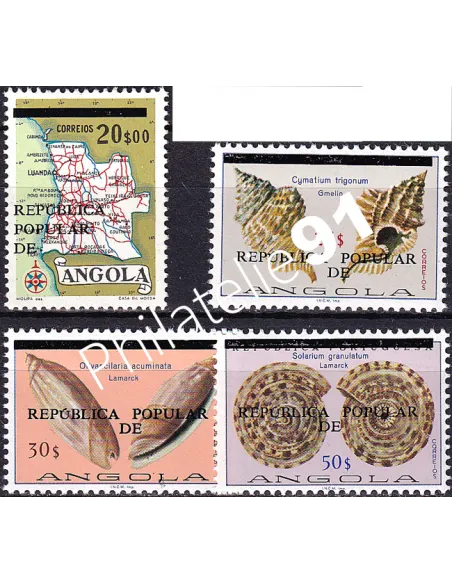 Angola, n° 614A à 614D, collection timbres thématiques