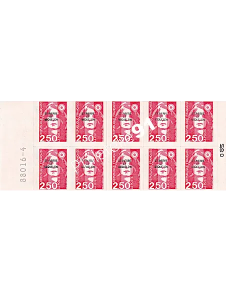 Carnet de timbres de ST PIERRE ET MIQUELON C 557, timbres DOM TOM